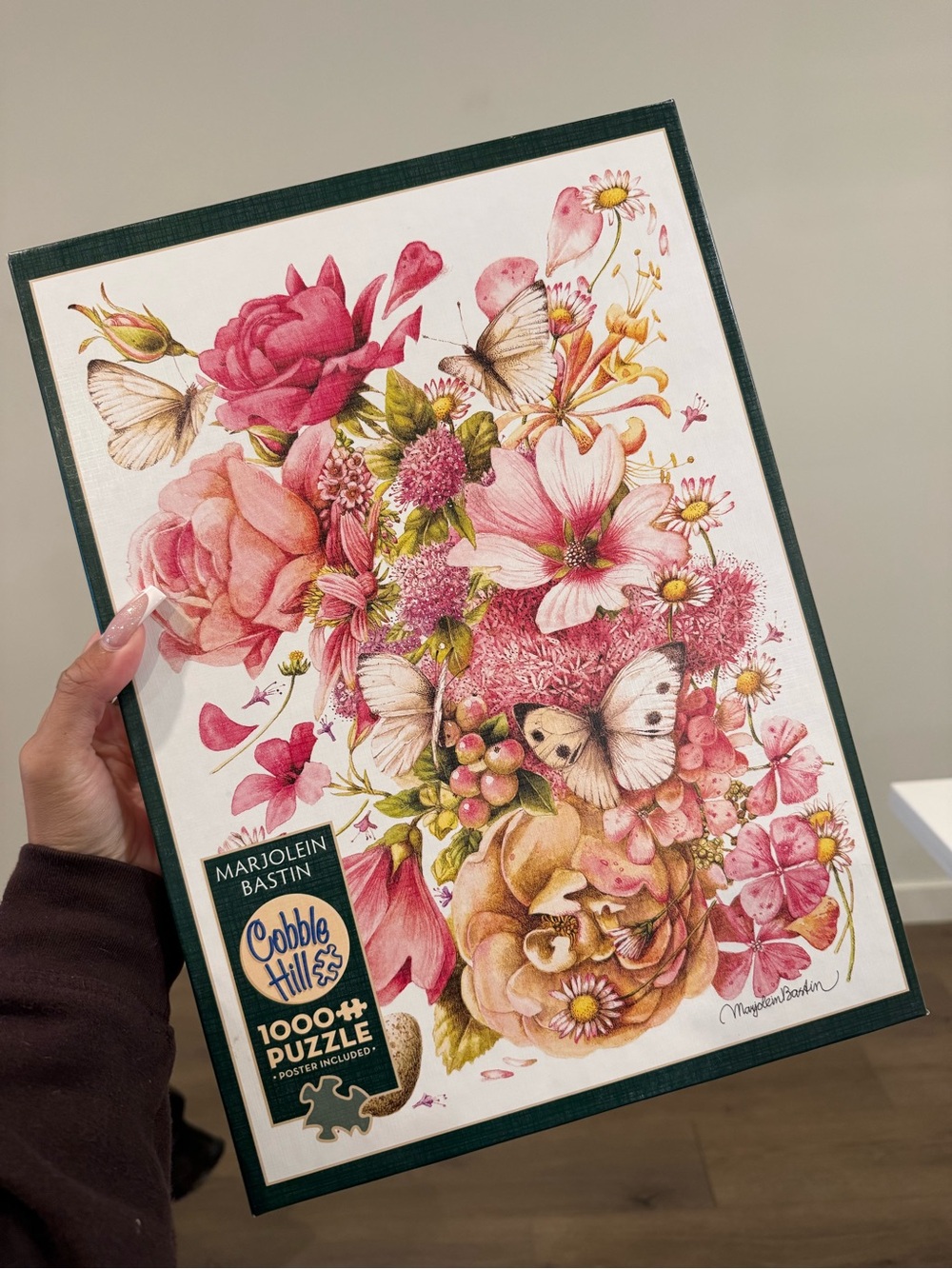 Marjolein Bastin Pink Floral Art Print by Cobble Hill